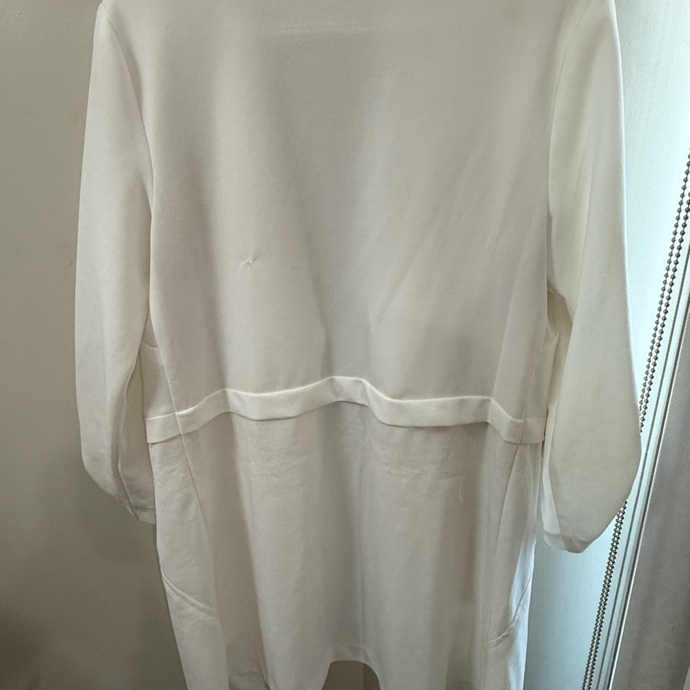 Suzy Shier Cream Open-Front Jacket - Picture 5 of 7